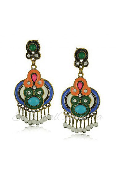 Drop Earrings Women's Resin / Alloy / Acrylic Earring Rhinestone