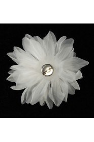 Elegant Organza Women's Corsage Brooch