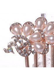 Phoenix Alloy Hair Combs With Imitation Pearl/Rhinestone Wedding/Party Headpiece