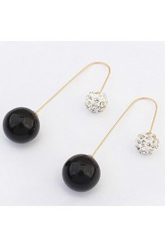 Women's Fine Fashion Elegant Exquisite Pearl Drop Earrings With Multi-stone/Rhinestone