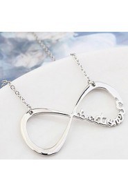 Women's Number Eight Alloy Necklace Collarbone Chain