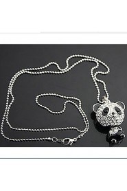 Lucky Star Women's Vintage Small Panda Chain Necklace