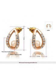 Stud Earrings Women's Alloy Earring Imitation Pearl