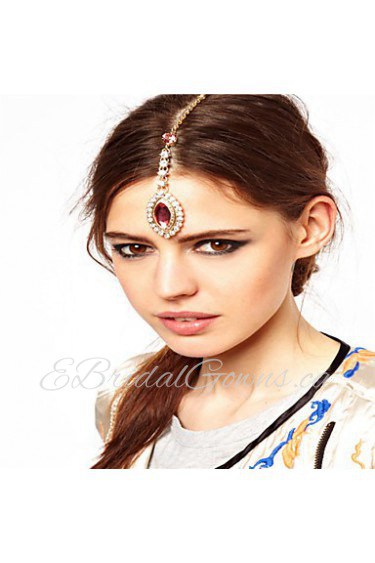 European Style Alloy Hair Chain(Red,Purple)(1Pc)