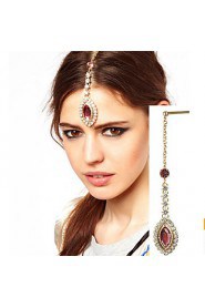 European Style Alloy Hair Chain(Red,Purple)(1Pc)