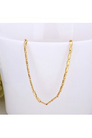 Fashion Classic Shape Rose Gold Plated Copper Alloy Chain Necklace(Gold,Rose Gold,White Gold)(1Pc)