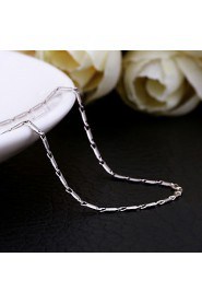 Fashion Classic Shape Rose Gold Plated Copper Alloy Chain Necklace(Gold,Rose Gold,White Gold)(1Pc)