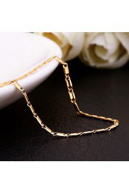 Fashion Classic Shape Rose Gold Plated Copper Alloy Chain Necklace(Gold,Rose Gold,White Gold)(1Pc)