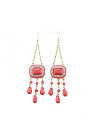 Chandelier Earrings Women's Alloy Earring Rhinestone