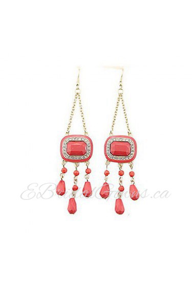 Chandelier Earrings Women's Alloy Earring Rhinestone