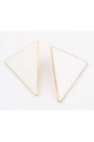 New Arrival Women Jewelry Punk Style Exaggerated Triangle Stud Earrings