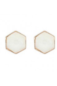 Hot Fashion Women Fine Wedding Party Jewelry Lots Colors Irregular Stone Gold Alloy Stud Earrings