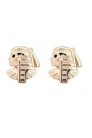 Hot Sale Statement Earrings Egypt Style Gold Human Face Ear Studs High Quality Women Men Unisex Jewelry