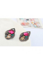 Top Fashion Jewelry Exotic Retro Personality Multicolor Alloy Stud Earrings Women Girlfriend Gifts