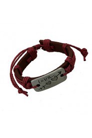 Sweet Style Arrow Shape Genuine Leather Lovely Bracelet(Random Color)(1Pc)