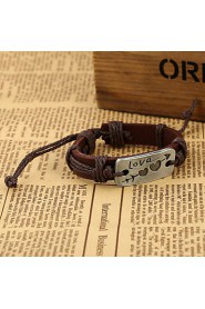 Sweet Style Arrow Shape Genuine Leather Lovely Bracelet(Random Color)(1Pc)