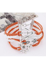 Women's European Style Retro Simple Triangle Arrow Anchor Multilayer Fashion Bracelet