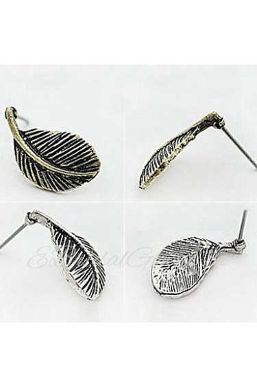 European Style Retro Generous Personality Leaves Earrings