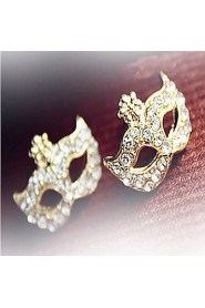 Bohemia Style Mask Set Auger Floret Stud Earrings