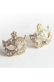 Bohemia Style Mask Set Auger Floret Stud Earrings