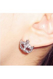 Bohemia Style Mask Set Auger Floret Stud Earrings