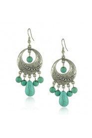 Drop Earrings Women's Alloy Earring Turquoise