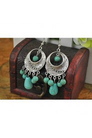 Drop Earrings Women's Alloy Earring Turquoise