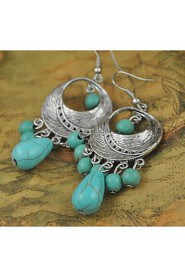 Drop Earrings Women's Alloy Earring Turquoise