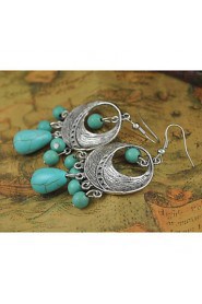 Drop Earrings Women's Alloy Earring Turquoise