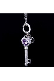 Women's Alloy Necklace Anniversary/Wedding/Engagement/Birthday/Gift/Party/Daily/Special Occasion/Causal/Office & Career/Outdoor Crystal