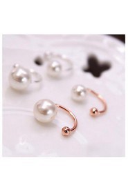 Korea's Pearl Ear Bones Clip Without Ear Pierced Earrings