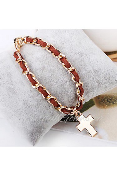 Unisex Chain Bracelet Silver / Alloy / Leather / Rope Non Stone