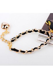 Unisex Chain Bracelet Silver / Alloy / Leather / Rope Non Stone