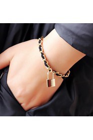 Unisex Chain Bracelet Silver / Alloy / Leather / Rope Non Stone