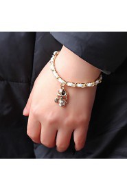 Unisex Chain Bracelet Silver / Alloy / Leather / Rope Non Stone