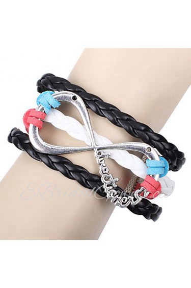 Unisex Chain Bracelet Silver / Alloy / Leather / Rope Non Stone