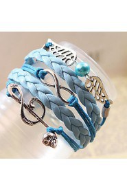 Unisex Chain Bracelet Silver / Alloy / Leather / Rope Non Stone