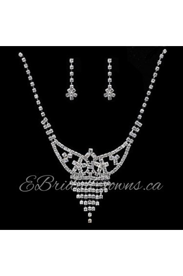 Jewelry Set Women's Anniversary / Wedding / Engagement / Birthday Jewelry Sets Cubic Zirconia / Alloy Cubic Zirconia Necklaces / Earrings