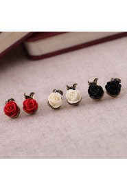 Fashion Roses Asymmetric Stud Earrings (More Colors)