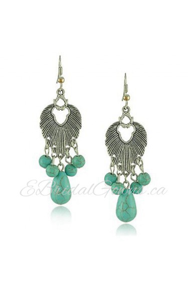 Drop Earrings Women's Alloy Earring Turquoise