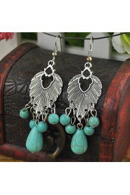 Drop Earrings Women's Alloy Earring Turquoise