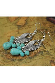 Drop Earrings Women's Alloy Earring Turquoise