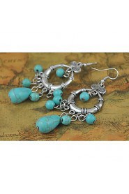 Drop Earrings Women's Alloy Earring Turquoise