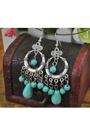 Drop Earrings Women's Alloy Earring Turquoise