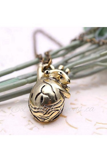 Fashion Hollow Heart Pendant Alloy Pendant Necklace(Golden,Silver)(1 Pc)