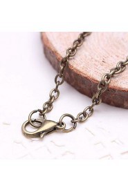 Fashion Hollow Heart Pendant Alloy Pendant Necklace(Golden,Silver)(1 Pc)