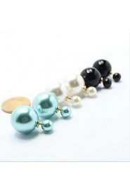 Women's Fashion Sided Pearl Earrings(More Colors)