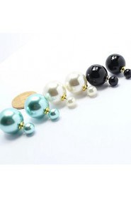 Women's Fashion Sided Pearl Earrings(More Colors)