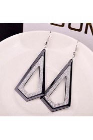 Fashion All-match Alloy Drop Earrings(Golden,Silver)(1 Pair)