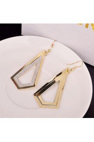 Fashion All-match Alloy Drop Earrings(Golden,Silver)(1 Pair)